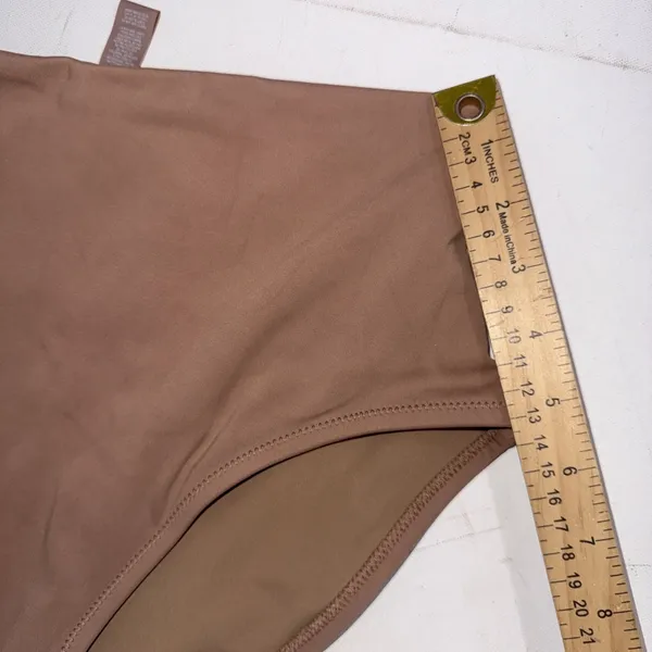 Skims Swim Beige Tan Minimalist High Waist Nude Slimming Bikini Bottoms Sz Small - Image 8