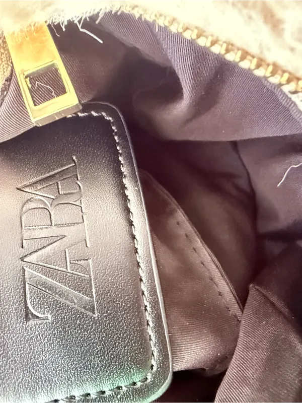 ZARA Faux Fur Mini Purse Bag - Image 4
