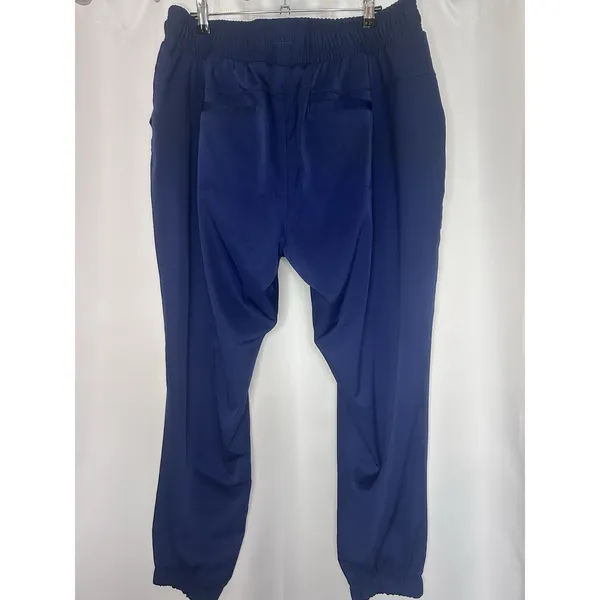 HH Works Healing Hands Women's Jogger Cargo Pants Scrubs Size 1X Petite Navy - Image 6