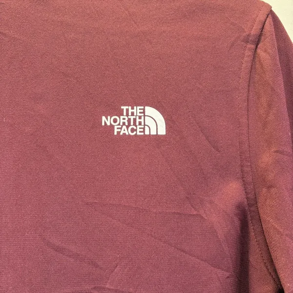 The North Face Jacket Womens Fleece Burgandy‎ Orange Full Zip Activewear Small - Image 7
