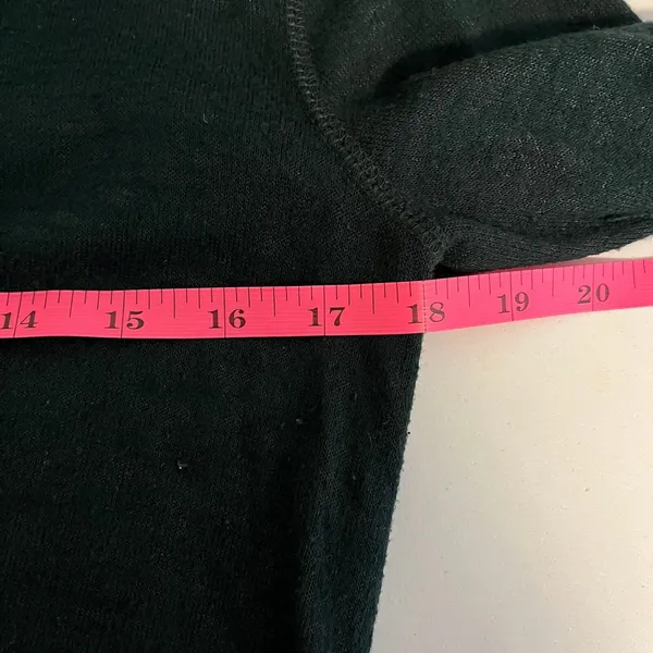 Abercrombie & Fitch Tie Front Sweater‎ Top Long Sleeve Green Soft A&F Cozy Small - Image 6