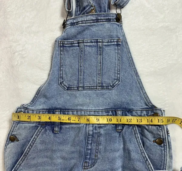LOVE FIRE Distressed Denim Overalls XS womens - Image 5