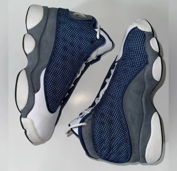 Jordan Retro 13 GS Navy University Blue White Sneakers Size 4 - Image 2
