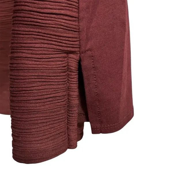 Ann Taylor Women's‎ Burgundy Red Ribbed Sleeveless Tank Top Size M - Image 6