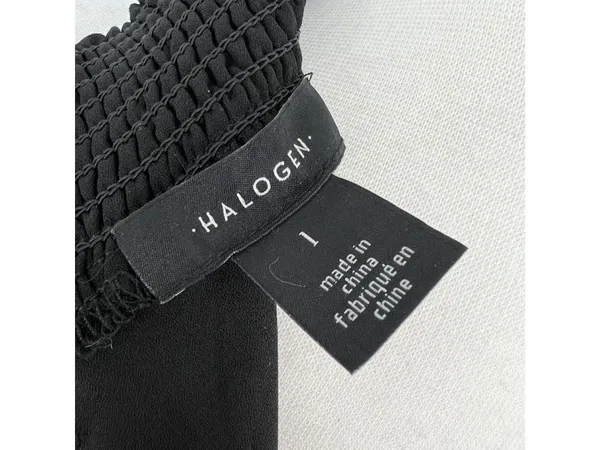 Halogen Pleated Sleeveless Cocktail Party Dress Black Size Large NWOT - Image 8