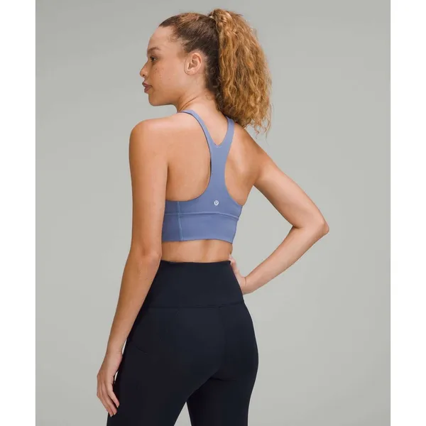 Size 10 Lululemon Wunder Train Longline Bra *Medium Support, C/D Cup Water Drop - Image 2