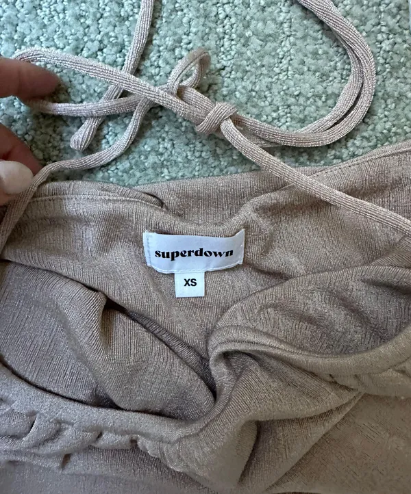 Revolve Super down Halter Top - Image 4