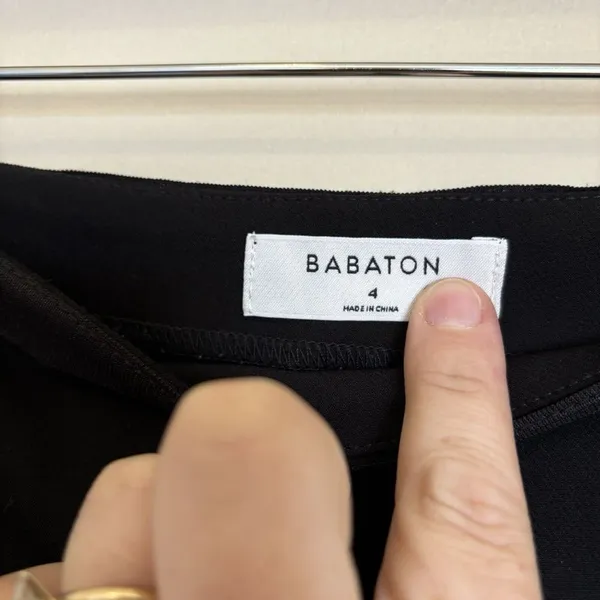 Aritzia Babaton Pants‎ 4 Slim Ankle Tuxedo Trouser Black Side Stripes - Image 4