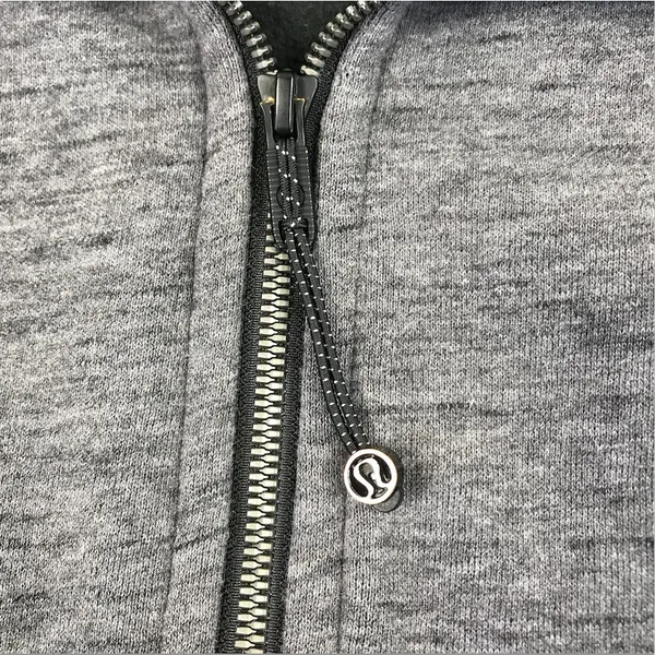 LULULEMON Scuba Hoodie Light Cotton Fleece Sz 10 Gray Everyday Outdoor Travel - Image 9