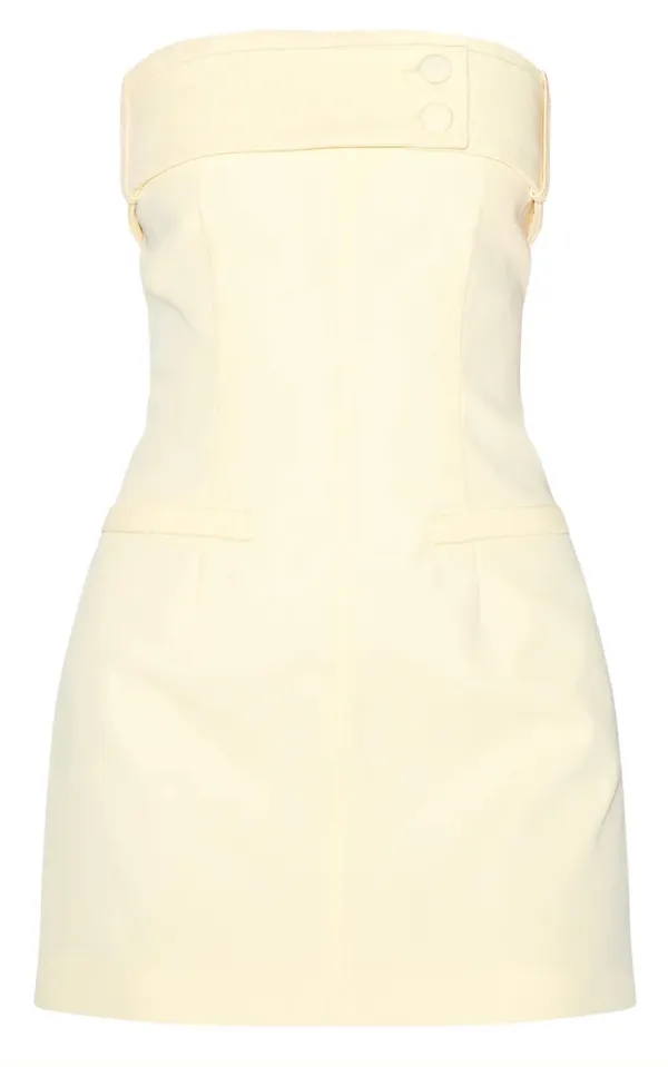 Pretty Little Thing Woven Belt Detail Shift Dress - Image 3