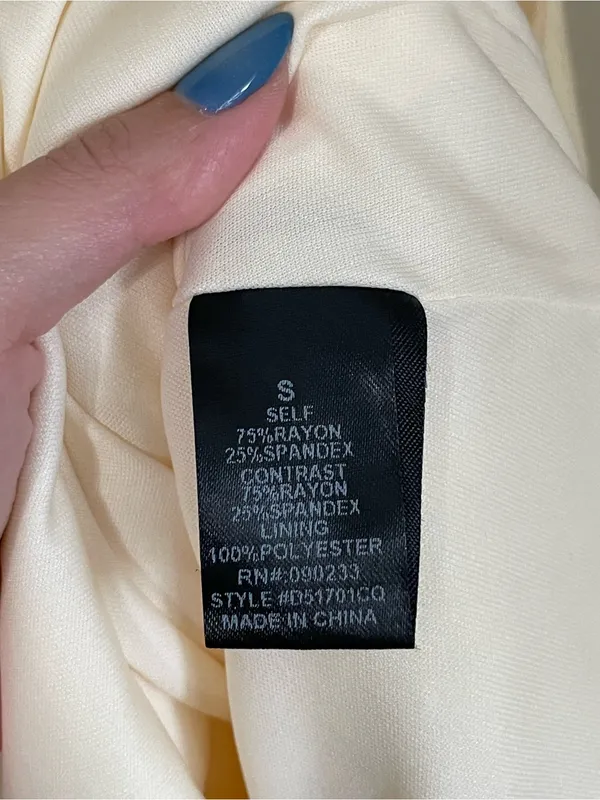 Beverly and Beck Nothing Else Matters Mini Dress Size S Light Yellow - Image 5