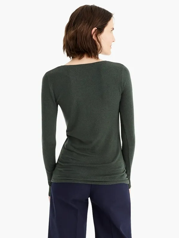 NWT J. Crew Size Large Light Pink Crew Neck Lightweight Soft Sweater Top NEW - Image 6