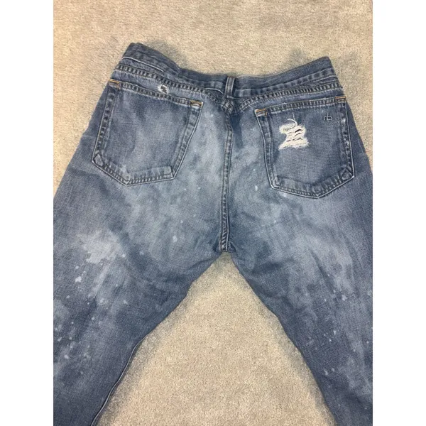 rag‎ bone boyfriend jeans distressed loose relaxed fit beacon 27 - Image 13