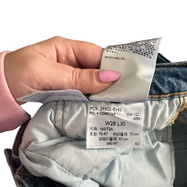 LEVIS 501 Skinny Denim in Jive Ship Sz 28‎ - Image 5