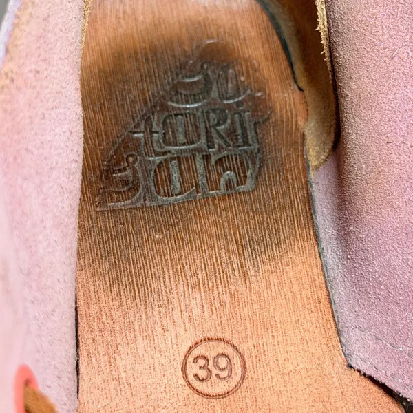 Satorisan Benirras Mid Astex Size 8/39 Leather Lace-Ups Pink Boho Lagenlook‎ - Image 9