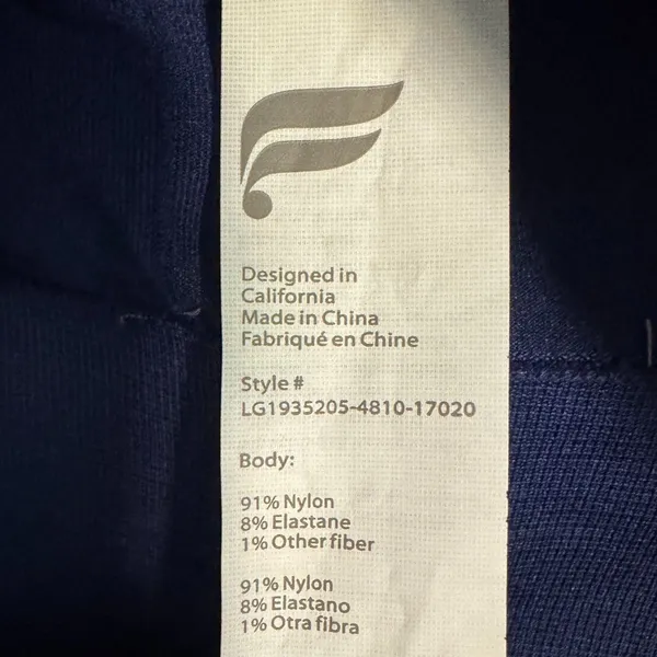 Fabletics Sync Seamless High-Waisted 7/8 Leggings in Navy Size XS New with Tags - Image 8