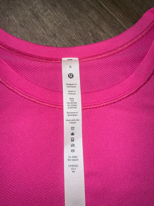 Lululemon High Neck Run and Train Tee - Image 4