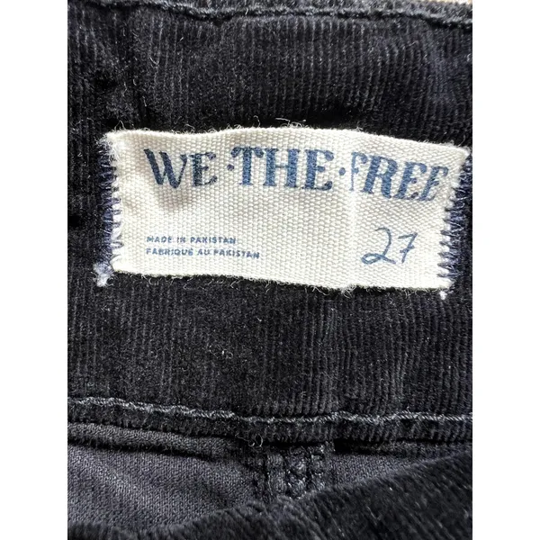 Free People We The Free Jayde Flare Pants Black Corduroy Size 27 - Image 7
