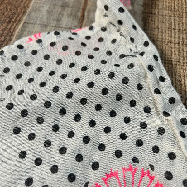 Free People Mixed Print Gauze Hobo Bag Tote Bag Pink Floral Stars Polka Dot Boho - Image 3