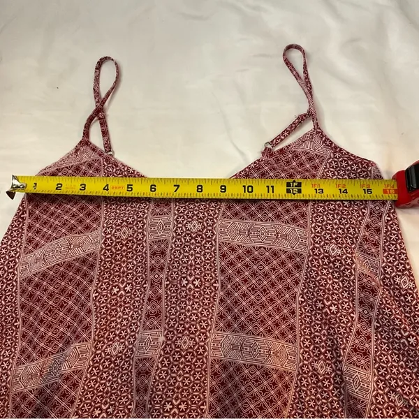Abercrombie & Fitch Swing Top with Split Back Crop Top M Boho Festival Prints - Image 5