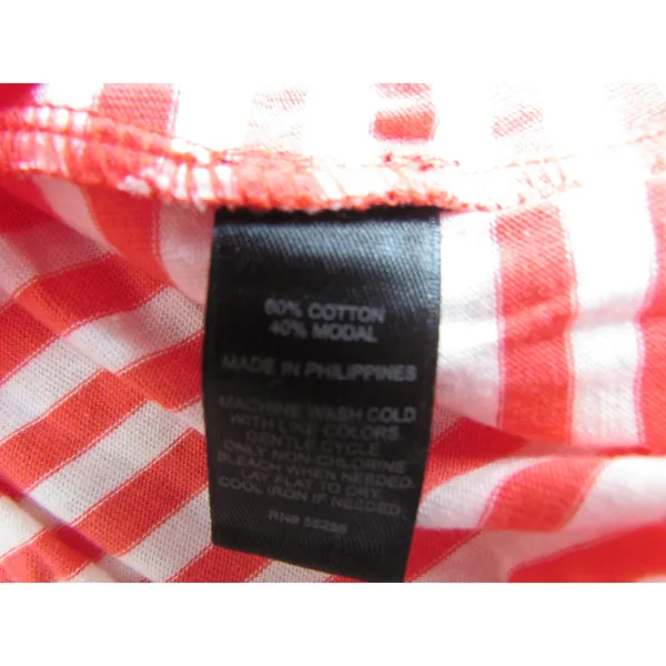 NWT Express Strapless Dress Medium Coral Striped‎ Ruched Summer Sun Dress - Image 7