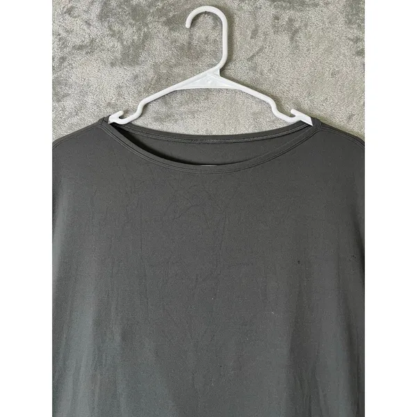 Lululemon Back In Action Short Sleeve T-Shirt Nulu Graphite Grey 14 Athleisure - Image 2