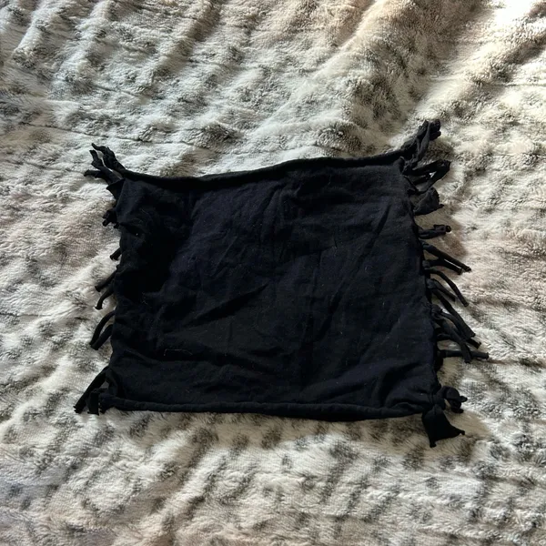 Black and Red Alpha Phi Fringe Top - Image 2