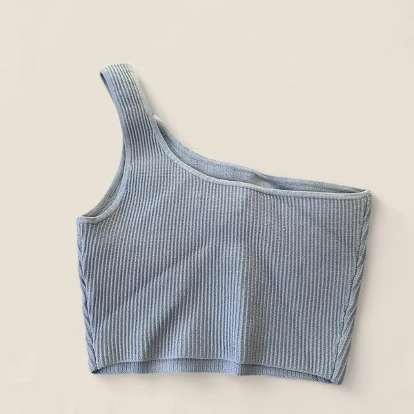 Babaton Women's Blue and Grey Crop-top - Image 2