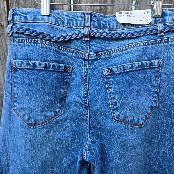 NEW Kensie Carla Wide Leg Blue Jeans 8/29 - Image 10