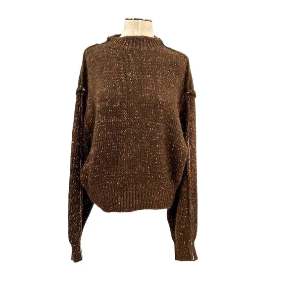 Urban Outfitters Kimchi‎ Blue Elise Confetti Knit Mockneck Pullover Sweater XL - Image 3