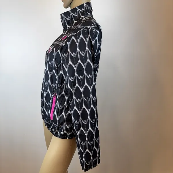 The North Face Windbreaker Jacket Sz‎ Small Full Zip Lightweight Python Graphic - Image 6