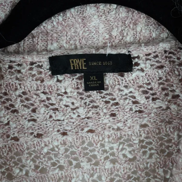 FRYE Cardigan Sweater Knit Oversized Duster Open Front‎ Women XL Speckled - Image 2