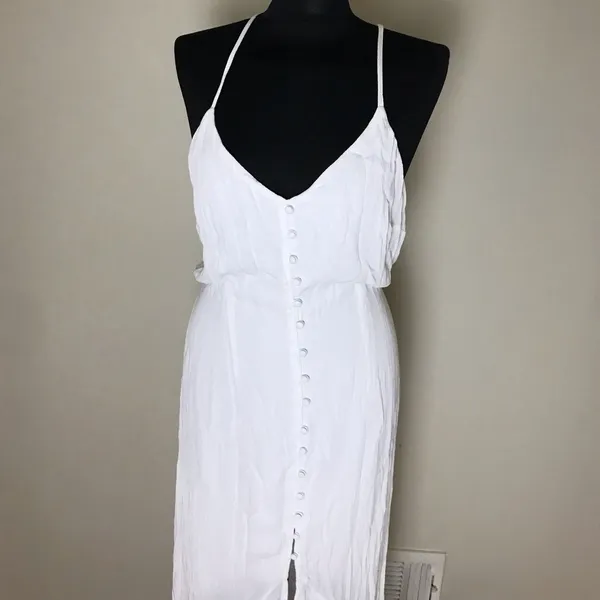 Abercrombie & Fitch White Strappy Maxi Dress NWT - Image 2