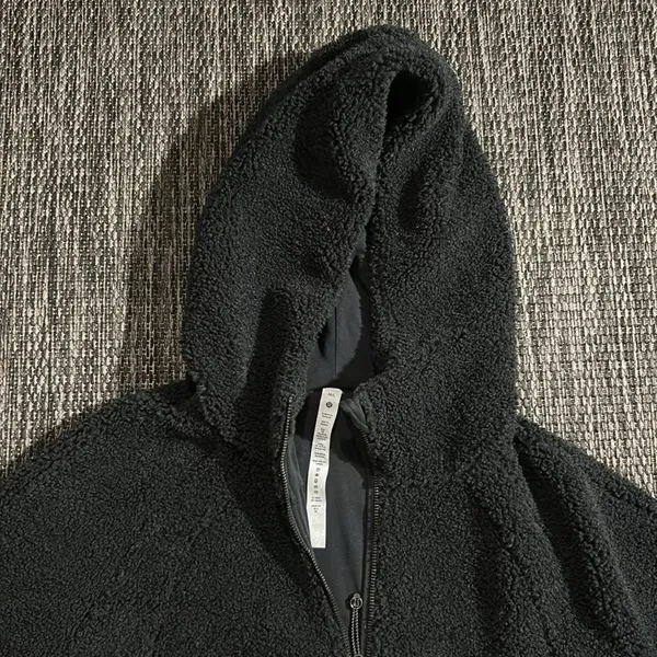 Lululemon Scuba Oversized Half Zip Cotton Jersey Fleece Hoodie Size M/L - Image 3