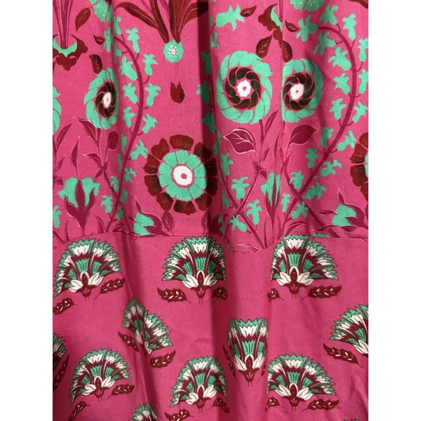 Celina‎ Moon Rose Abstract Block Print Long Sleeve Dress Women's Size Small - Image 12