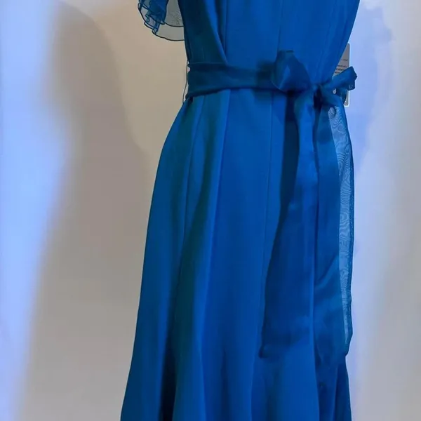 Nue by Shani NWT Blue Sheer Dress with lining& stick ribbon around chest to‎ s - Image 4