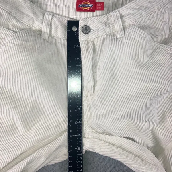 Dickies Corduroy Carpenter Pants Womens 1 25 Cream Skater Utility Fit 28x29.5 - Image 14