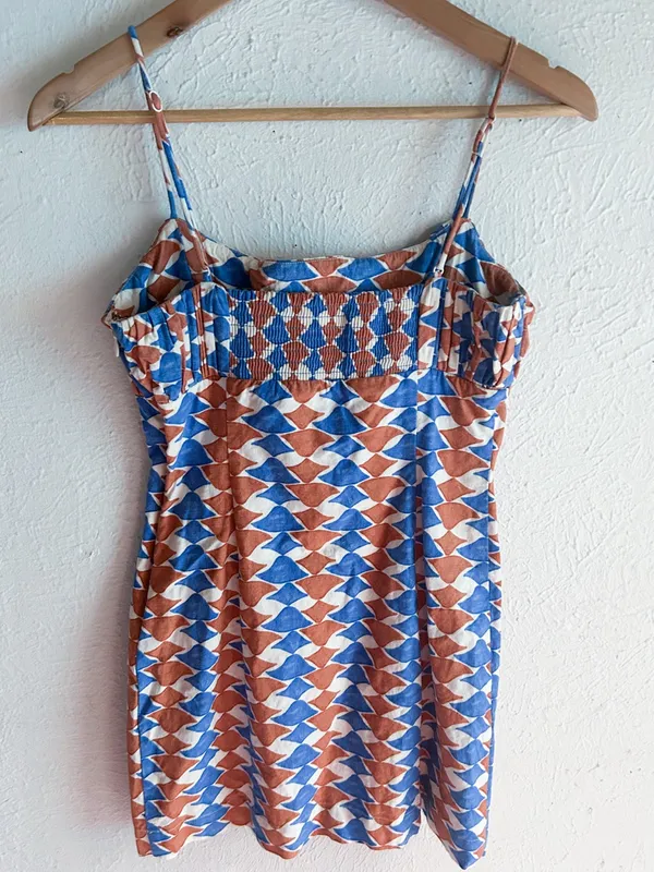 Anthropologie Maeve The Ophelia Sleeveless Linen Slim Mini Dress Sz 2 - Image 3