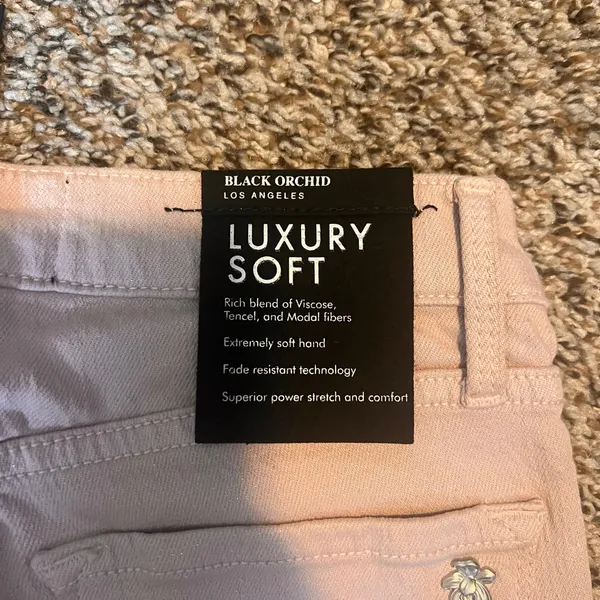 Black Orchid Los Angeles‎ Women's Pink Luxury Soft High Rise Jeans Sz 26 - Image 8