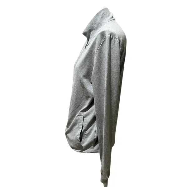 ASOS Women's Gray Zip-Up Jacket Size M Casual Mid-Length Long Sleeve - Image 4