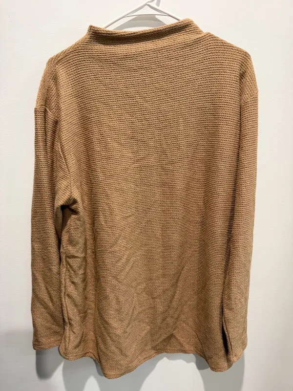 Lands' End Brown Mockneck Sweater - Image 2