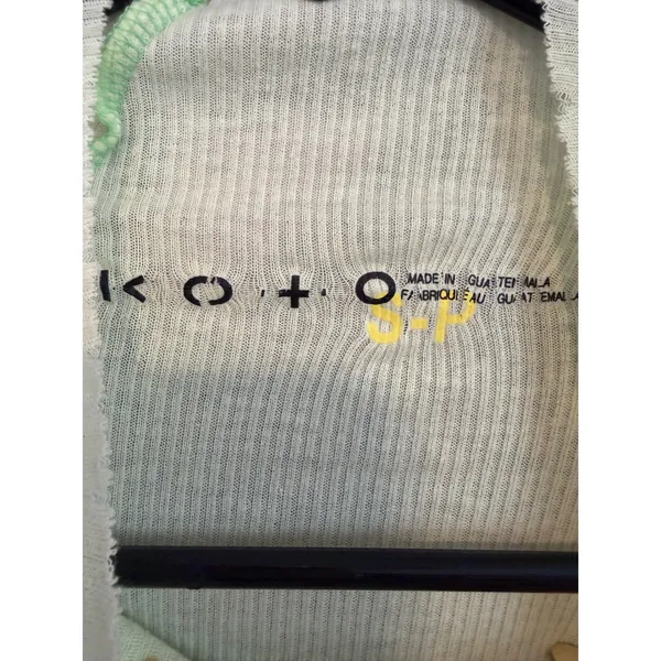 Koto Urban Outfitters Lime Green Mock Neck‎ Ribbed Long Sleeve Top Small NEW - Image 3