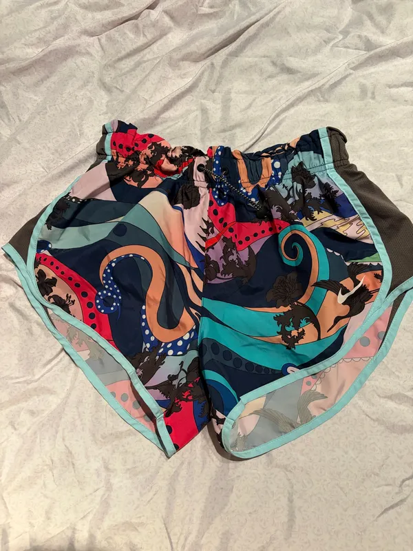 Nike colorful graffiti running shorts  - Image 2