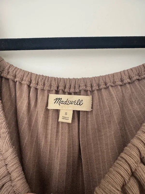 Madewell Brown Cropped Top - Image 4