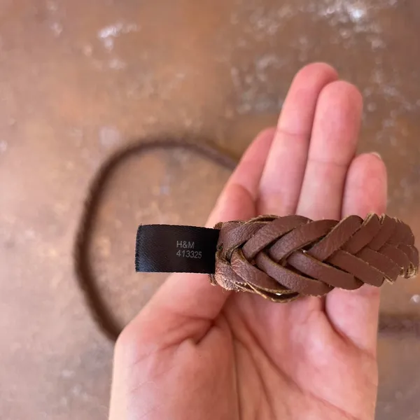 H&M Brown woven belt - Image 4