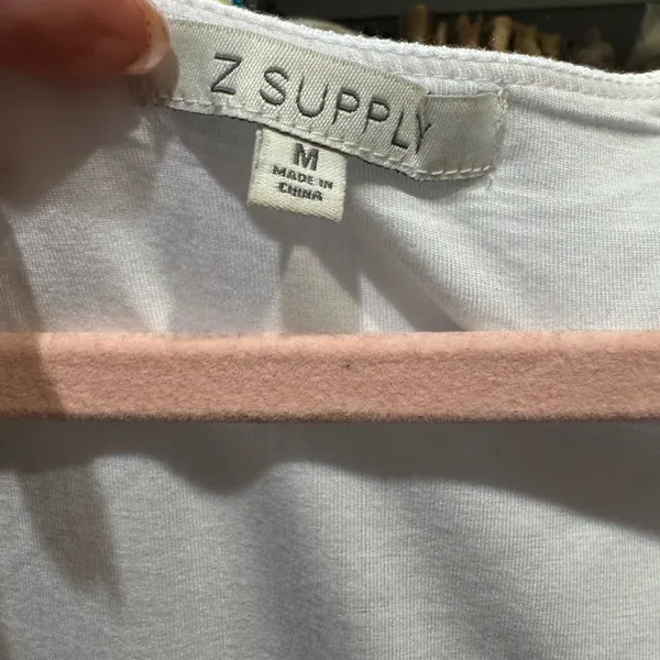 Z Supply White Crop Tee - Image 3