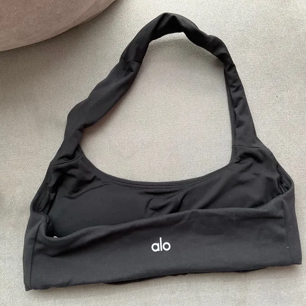 ALO Softsculpt Feel The Heat Halter Bra Black S - Image 4