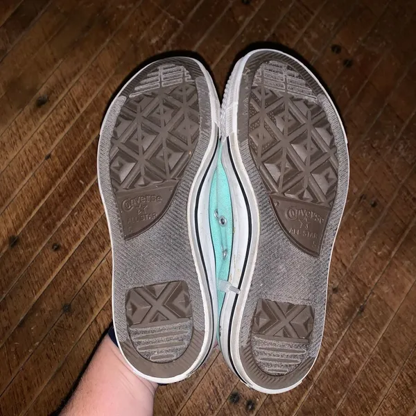 Converse light blue low top Chuck Taylor Converse size 7 sneakers - Image 2