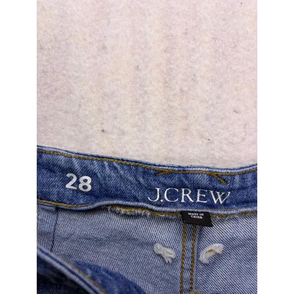 J.Crew Slim Wide Leg Jeans Women 28 Blue High Rise Carpenter Workwear - Image 2
