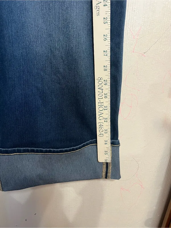 HALARA Blue Wide-Leg Flare Jeans - Image 7